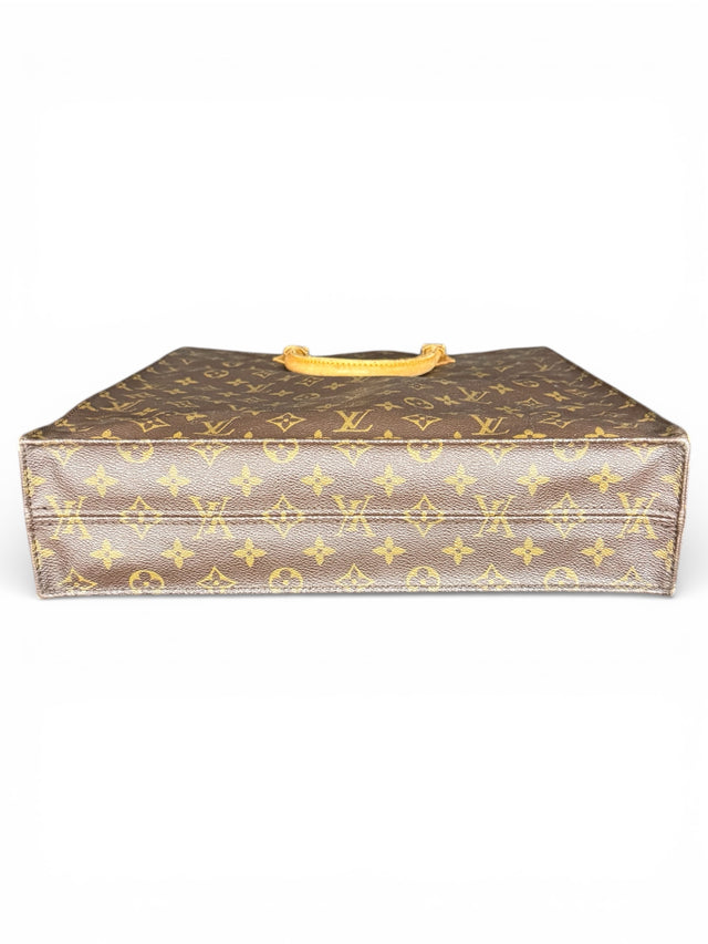 Louis Vuitton Sac Plat Handtasche Tote Bag Shopper Monogram Braun