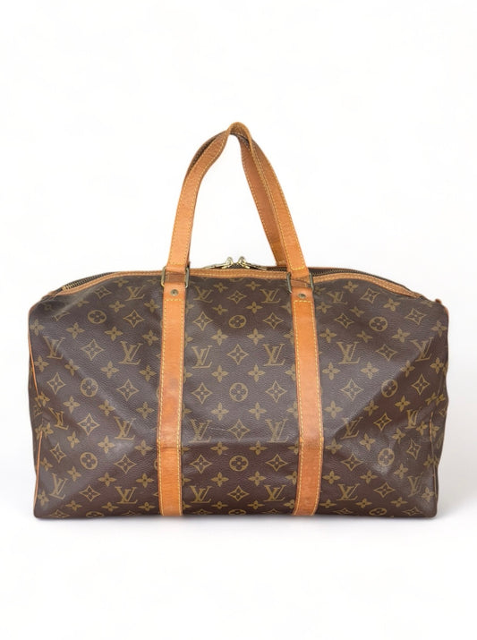 Louis Vuitton Sac Souple 45 Reisetasche Weekender Keepall Monogram Braun