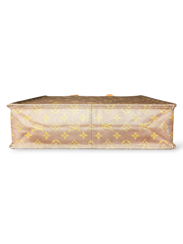 Louis Vuitton Sac Plat Handtasche Tote Bag Shopper Monogram Braun