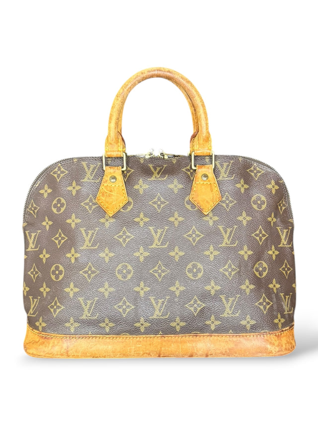 Louis Vuitton Alma Handtasche Tasche Monogram Braun