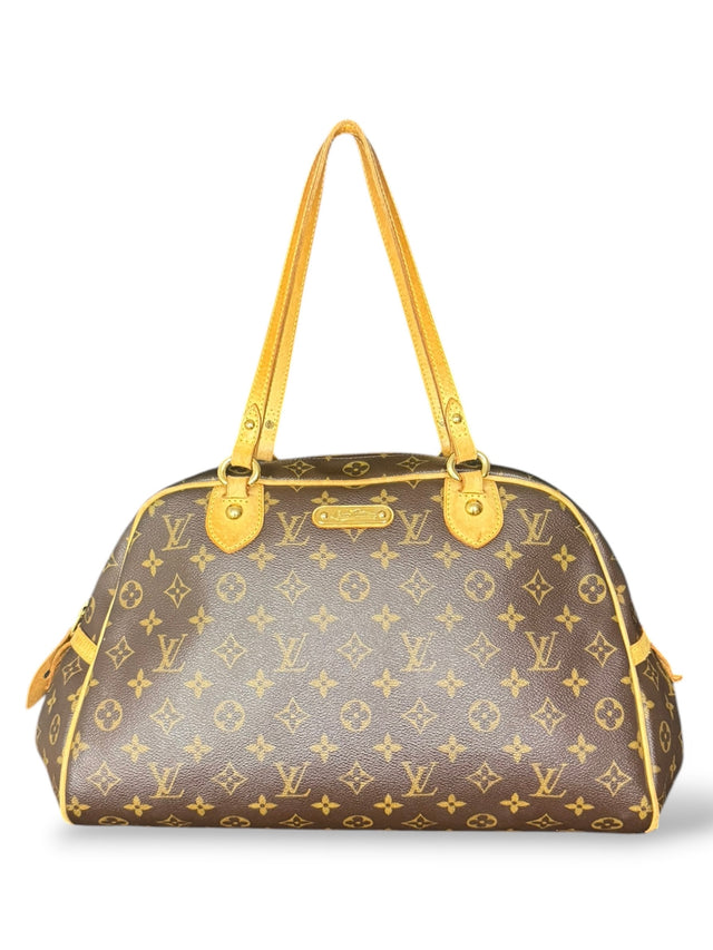 Louis Vuitton Montorgueil GM Handtasche Schultertasche Monogram Braun