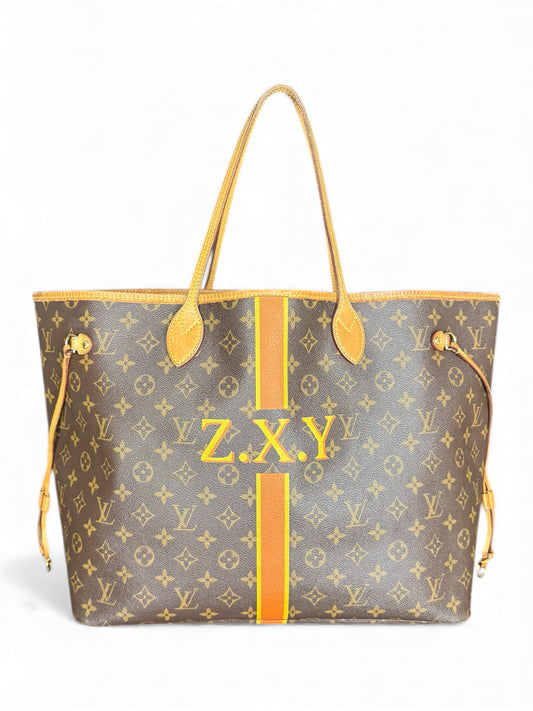 Louis Vuitton Neverfull GM Handtasche Shopper Monogram Braun Mimosa