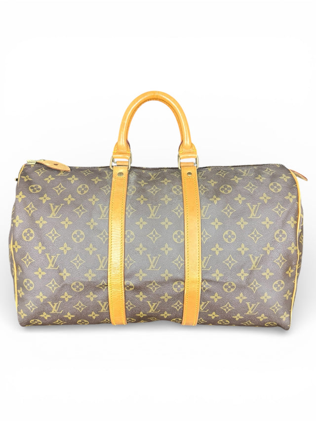 Louis Vuitton Keepall 45 Reisetasche Weekender Tasche Monogram Braun