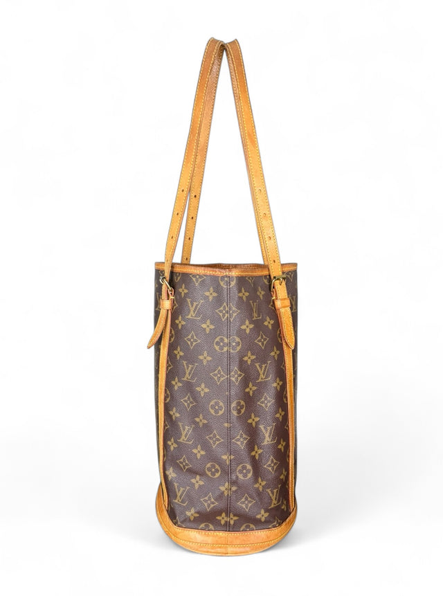 Louis Vuitton Bucket GM Handtasche Shopper Monogram Braun