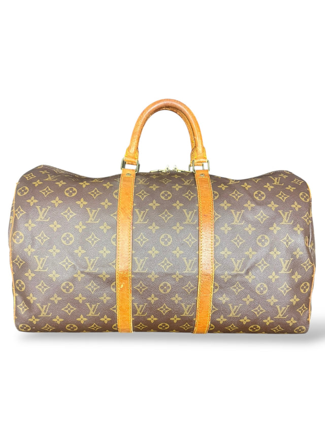 Louis Vuitton Keepall 50 Reisetasche Weekender Tasche Monogram Braun