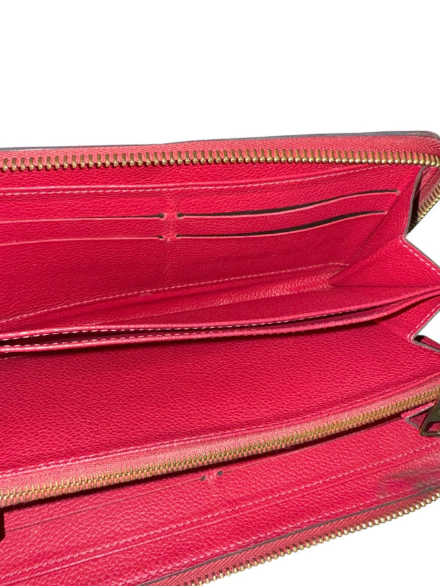 Louis Vuitton Zippy Empreinte Geldbeutel Geldbörse Portemonnaie Pink