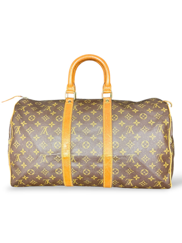 Louis Vuitton Keepall 45 Reisetasche Weekender Tasche Monogram Braun