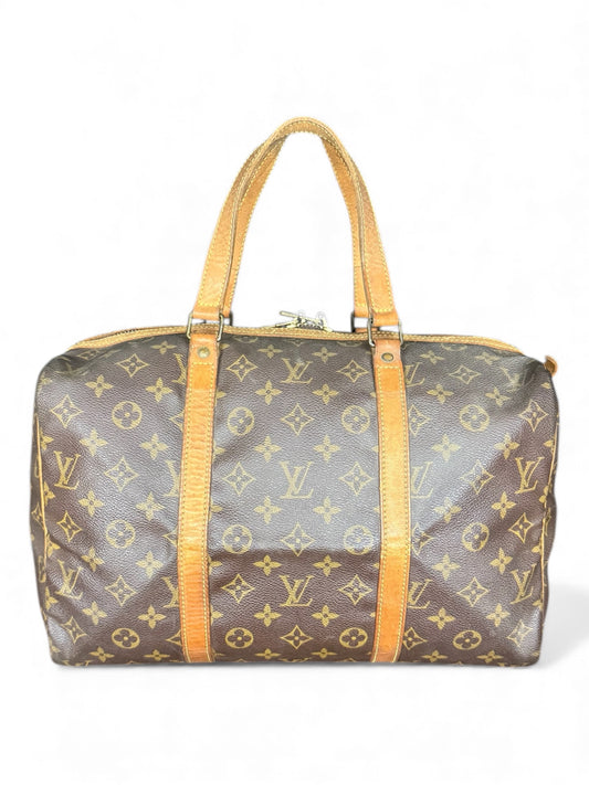 Louis Vuitton Sac Souple 35 Reisetasche Weekender Keepall Monogram Braun