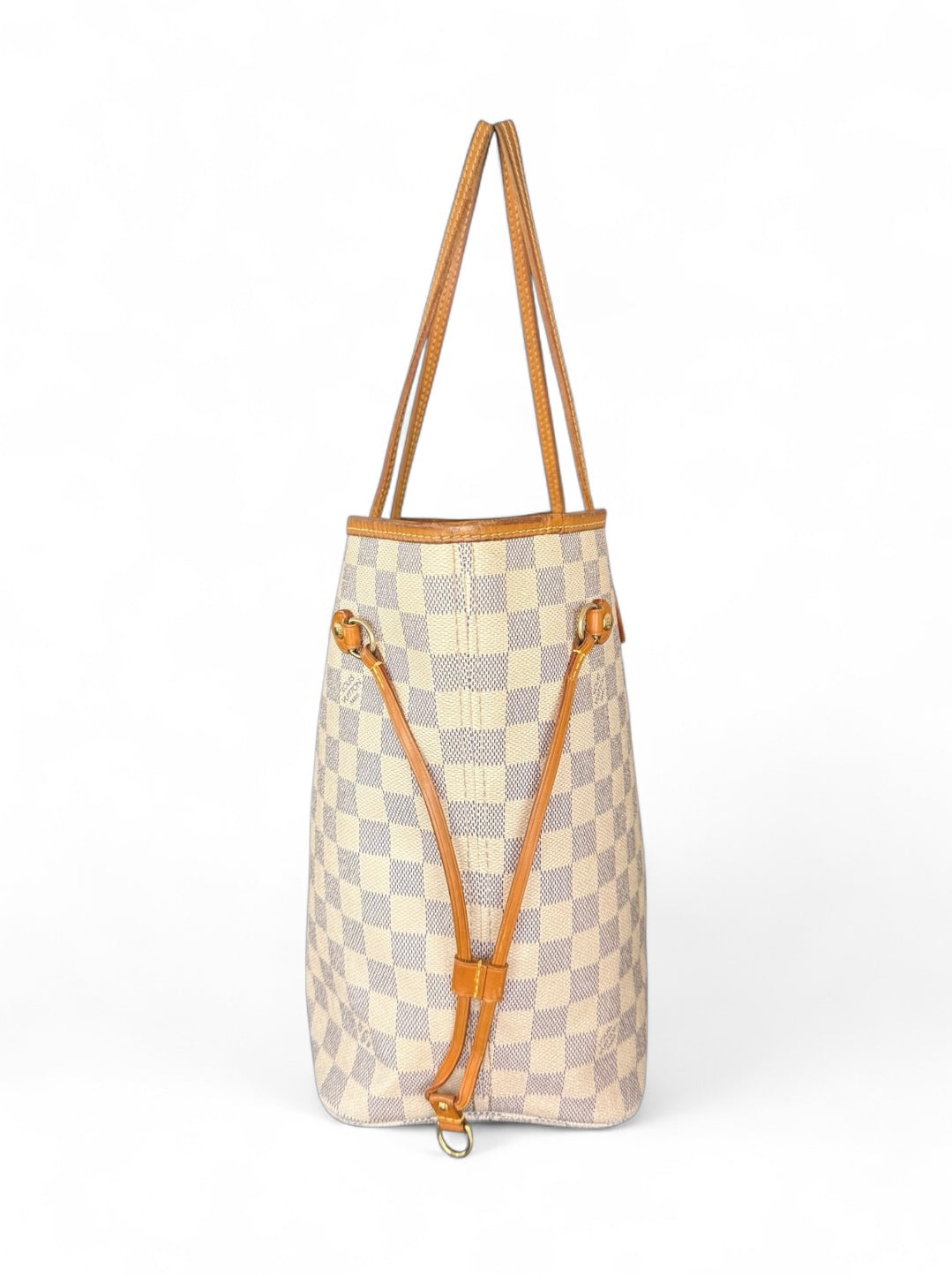 Louis Vuitton Neverfull MM Handtasche Shopper Damier Azur