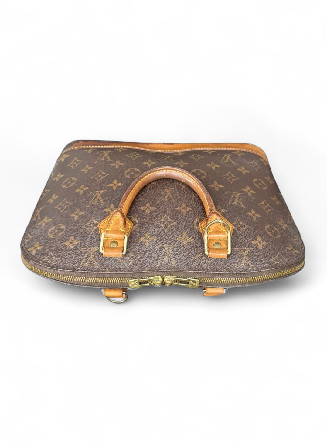 Louis Vuitton Alma Handtasche Monogram Braun