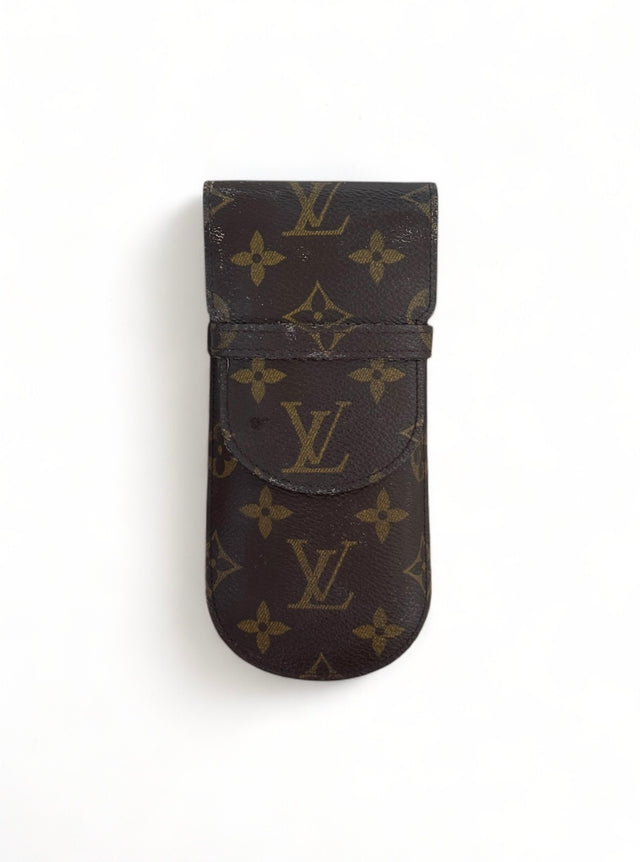 Louis Vuitton Brillenetui Brillencase Stiftetui Monogram Braun