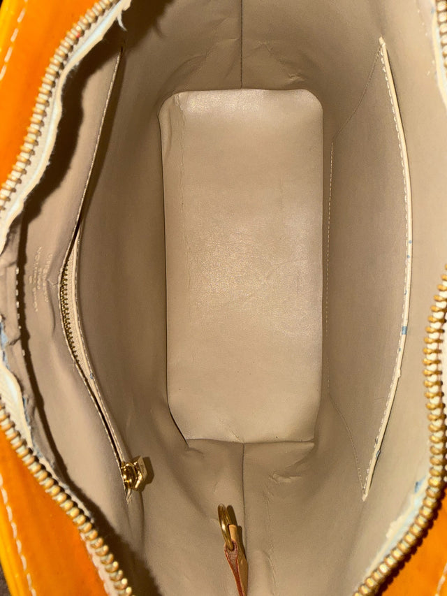 Louis Vuitton Houston Handtasche Vernis Monogram Gelb