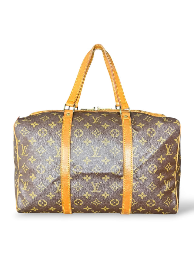 Louis Vuitton Sac Souple 35 Reisetasche Weekender Keepall Monogram Braun