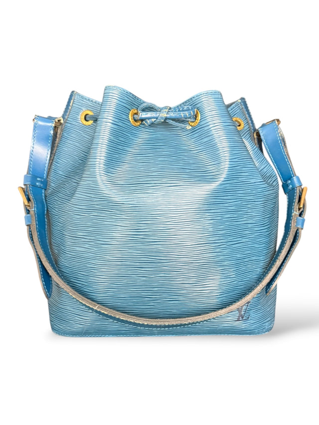 Louis Vuitton Sac Noe Petit Handtasche Epi Leder Blau
