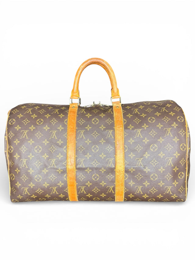 Louis Vuitton Keepall 50 Reisetasche Weekender Tasche Monogram Braun