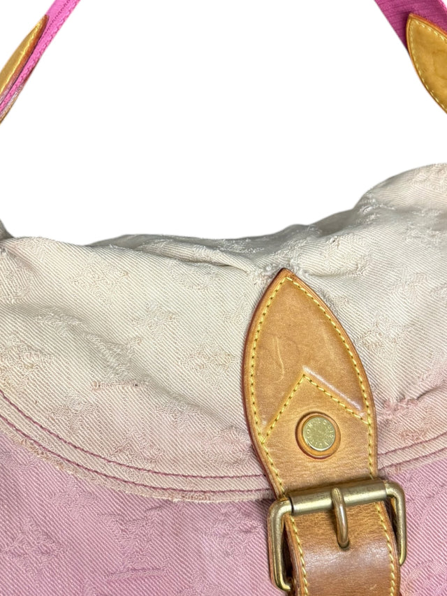 Louis Vuitton Sunray Sunshine Denim Baggy Handtasche Pochette