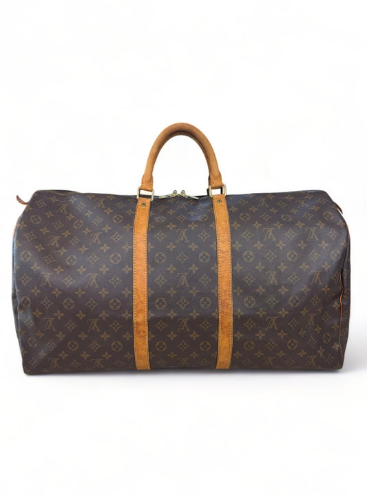 Louis Vuitton Keepall 60 Reisetasche Weekender Tasche Monogram Braun