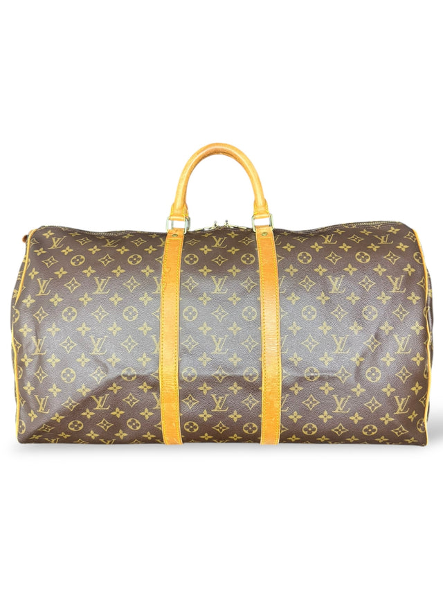 Louis Vuitton Keepall 55 Reisetasche Weekender Tasche Monogram Braun