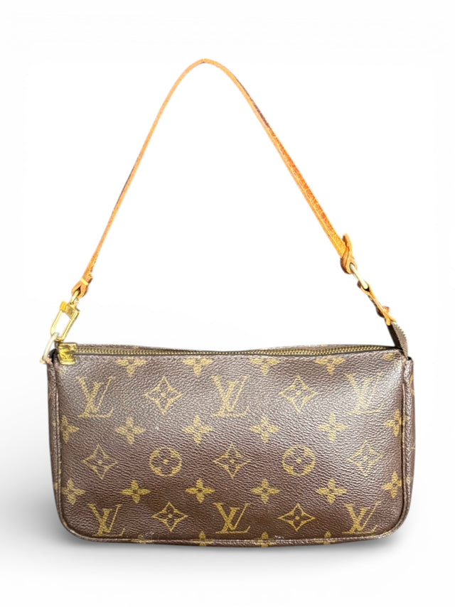 Louis Vuitton Pochette Accessoires Handtasche Monogram Braun
