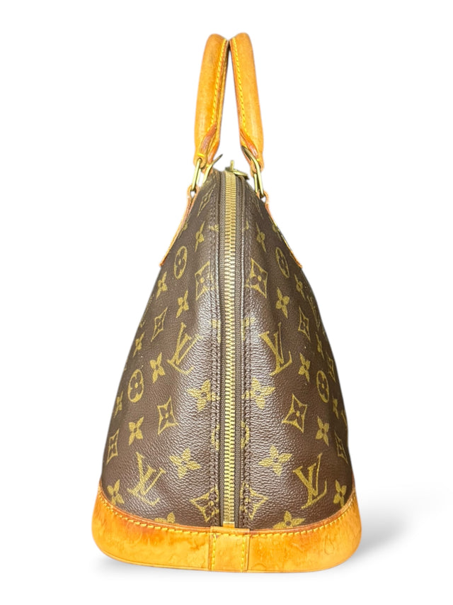 Louis Vuitton Alma Handtasche Tasche Monogram Braun