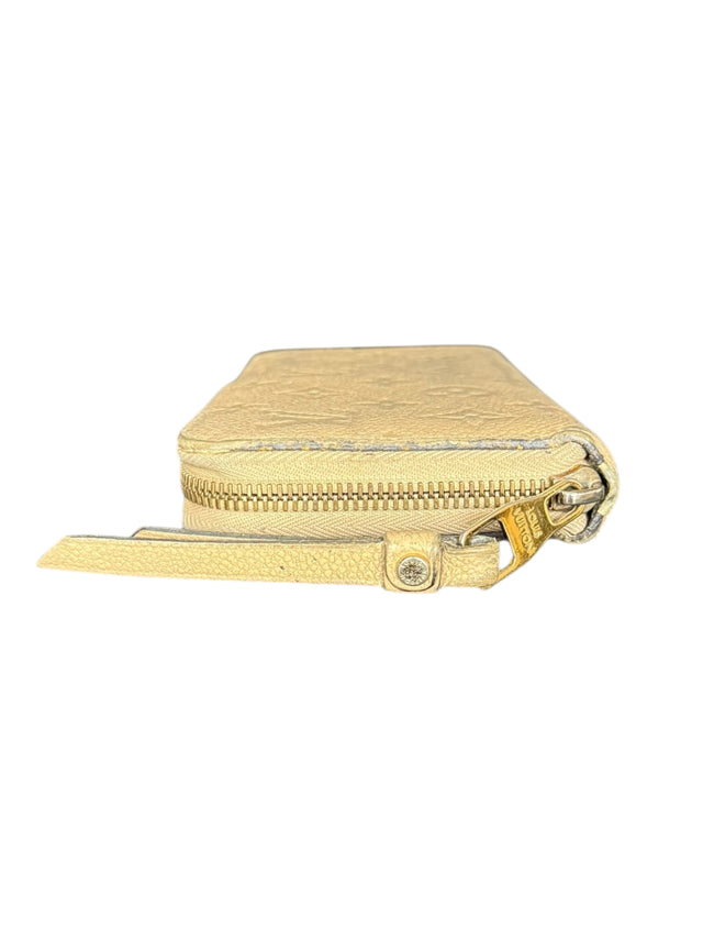 Louis Vuitton Zippy Empreinte Geldbeutel Geldbörse Portemonnaie Beige