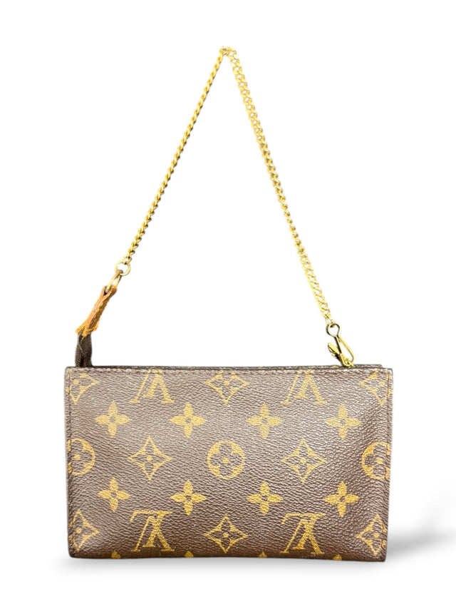 Louis Vuitton Pochette Accessoires Handtasche Baguette Monogram Braun