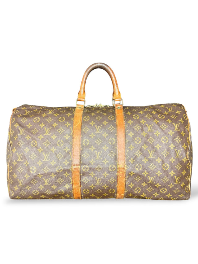Louis Vuitton Keepall 55 Reisetasche Weekender Tasche Monogram Braun