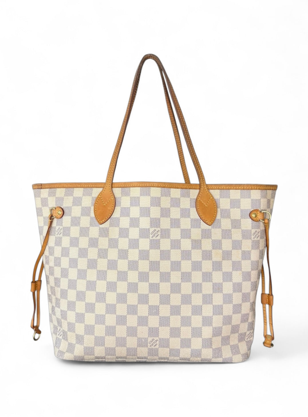 Louis Vuitton Neverfull MM Handtasche Shopper Damier Azur