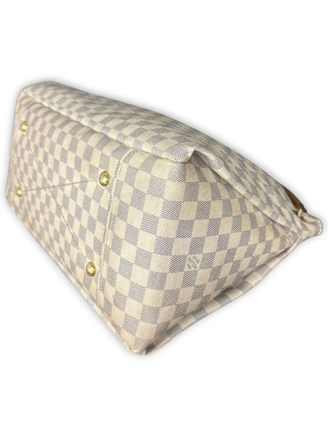 Louis Vuitton Artsy MM Handtasche Shopper Damier Azur