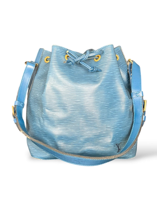 Louis Vuitton Sac Noe Petit Handtasche Epi Leder Blau