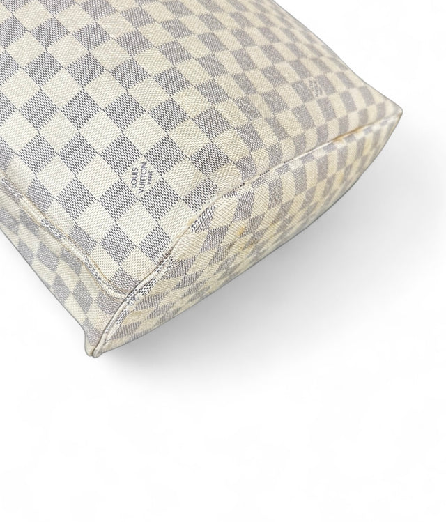 Louis Vuitton Neverfull MM Handtasche Shopper Damier Azur