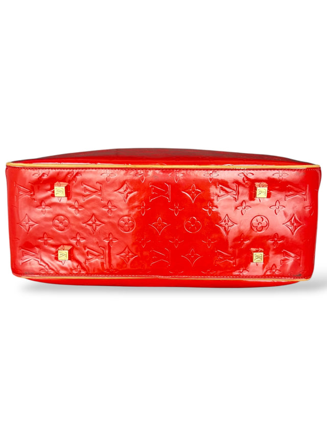 Louis Vuitton Sutton Handtasche Vernis Monogram Rot