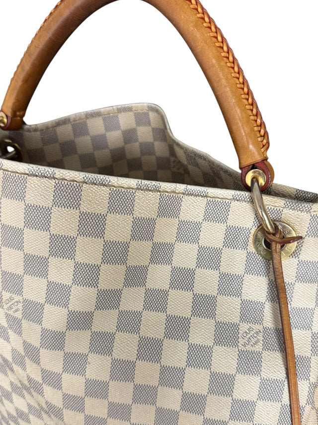 Louis Vuitton Artsy MM Handtasche Shopper Damier Azur