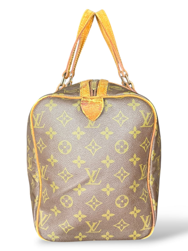 Louis Vuitton Sac Souple 35 Reisetasche Weekender Keepall Monogram Braun