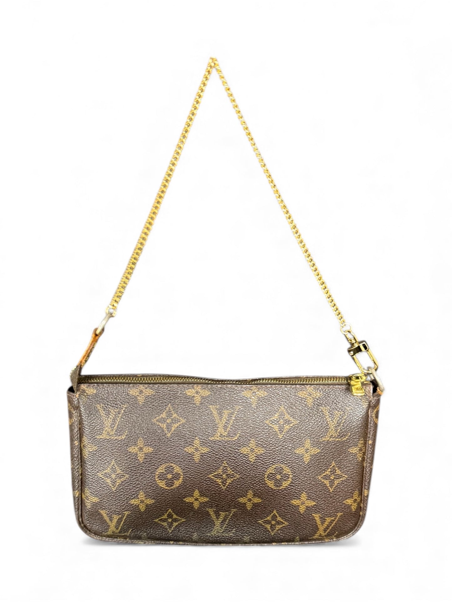 Louis Vuitton Pochette Accessoires Handtasche Monogram Braun