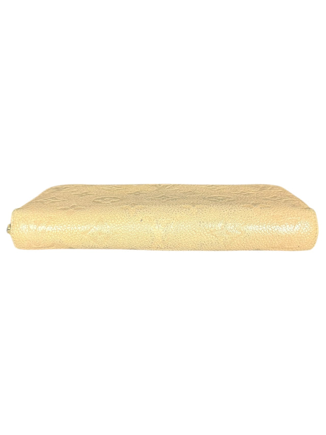 Louis Vuitton Zippy Empreinte Geldbeutel Geldbörse Portemonnaie Beige
