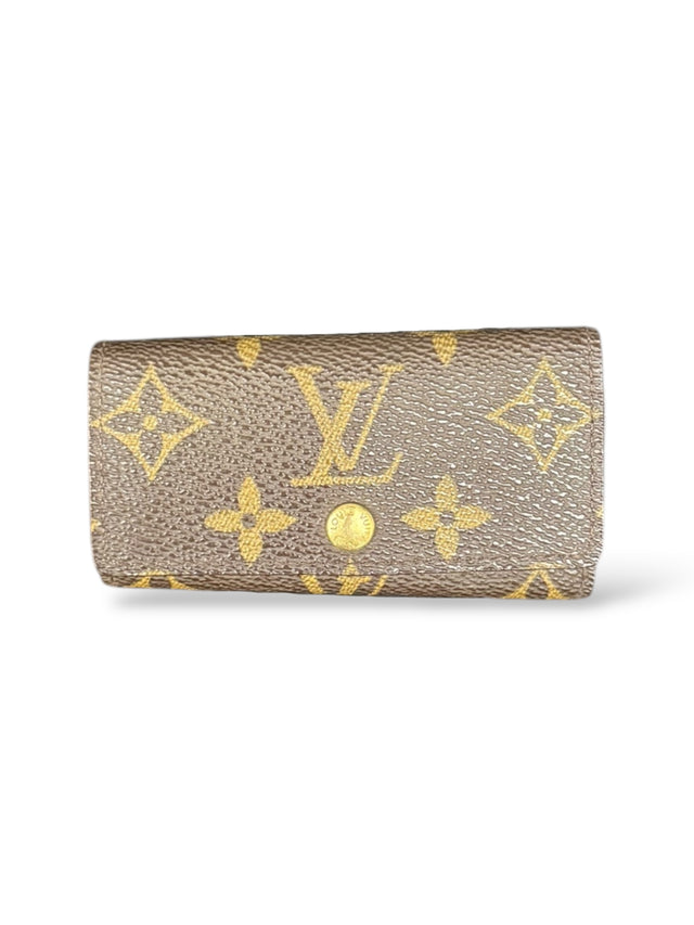 Louis Vuitton Schlüsseletui Monogram Braun 4 Schlüssel Keyholder