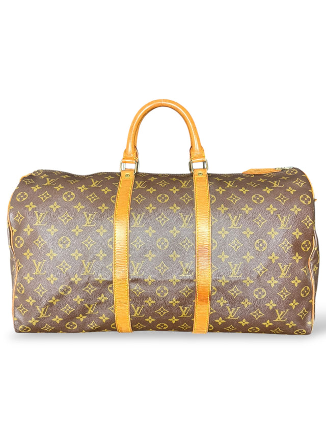 Louis Vuitton Keepall 50 Reisetasche Weekender Tasche Monogram Braun
