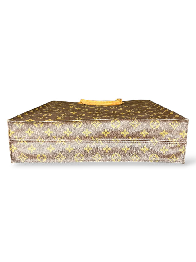 Louis Vuitton Sac Plat Handtasche Tote Bag Shopper Monogram Braun