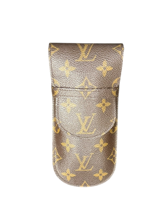Louis Vuitton Brillenetui Brillencase Stiftetui Monogram Braun