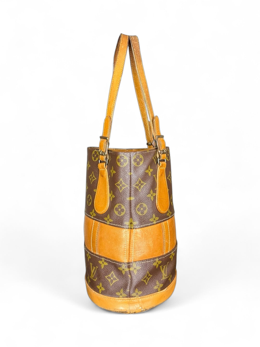 Louis Vuitton Bucket PM Mini Handtasche French Company USA Monogram Braun