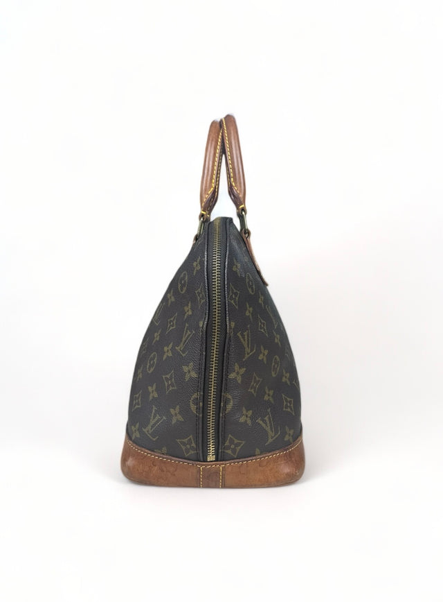 Louis Vuitton Alma Handtasche Tasche Monogram Braun
