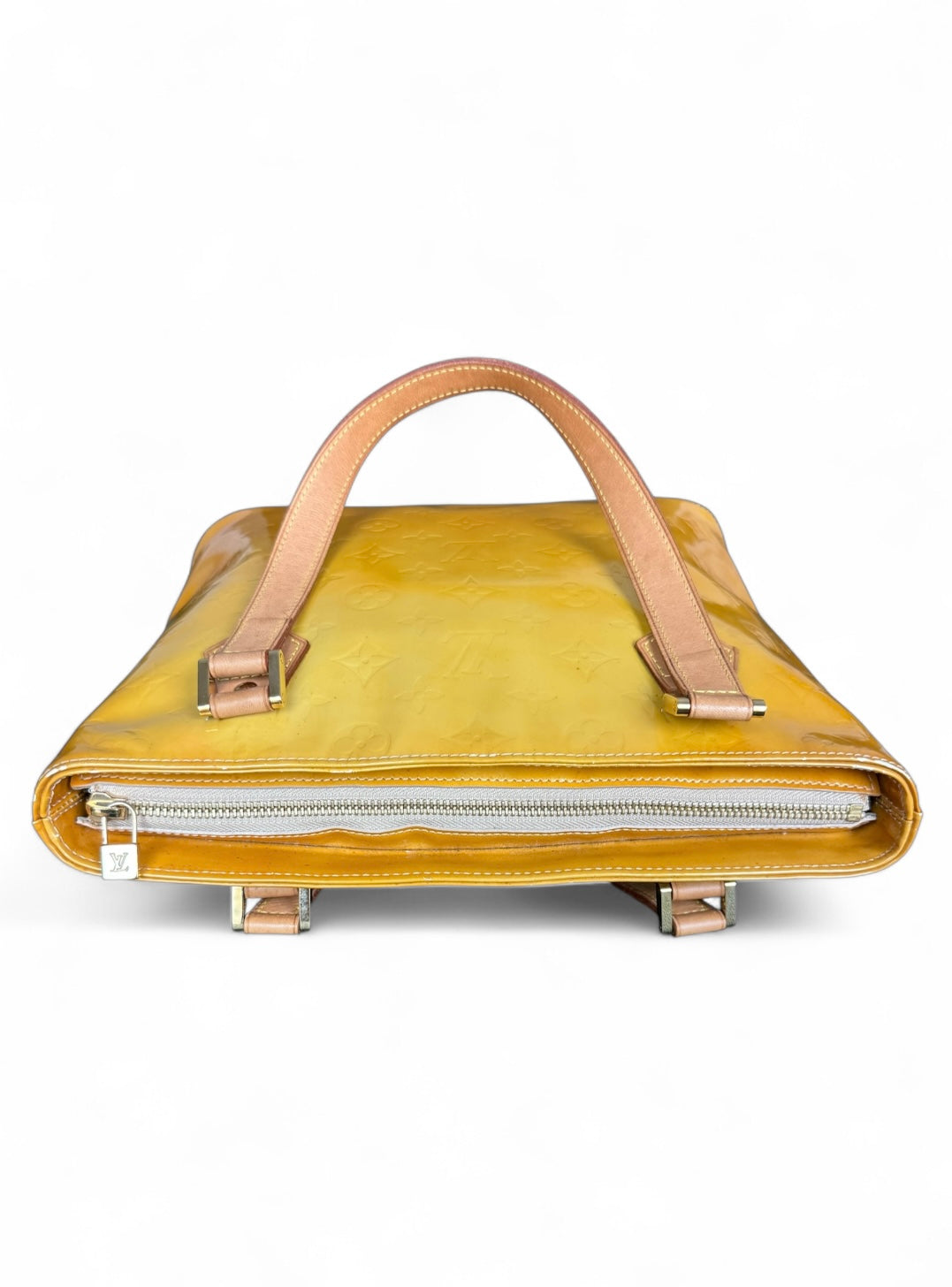 Louis Vuitton Houston Handtasche Vernis Monogram Gelb