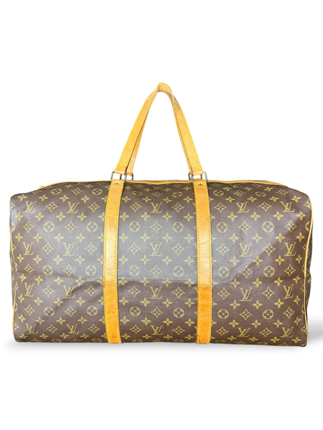 Louis Vuitton Sac Souple 55 Reisetasche Weekender Keepall Monogram Braun