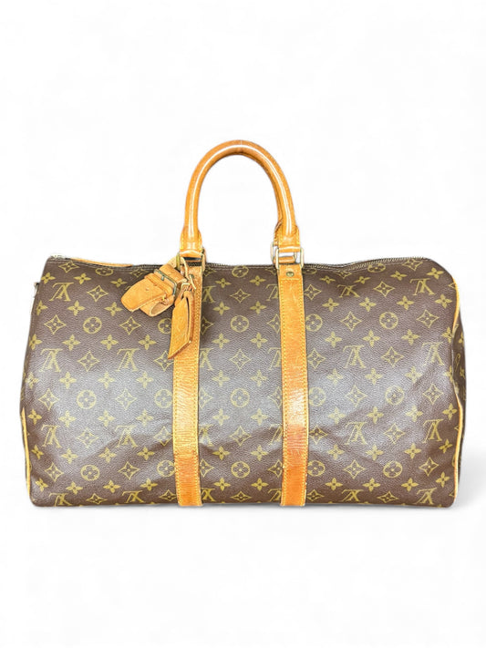 Louis Vuitton Keepall 45 Reisetasche Weekender Tasche Monogram Braun