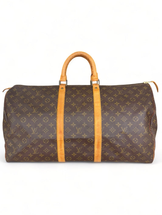 Louis Vuitton Keepall 55 Reisetasche Weekender Tasche Monogram Braun