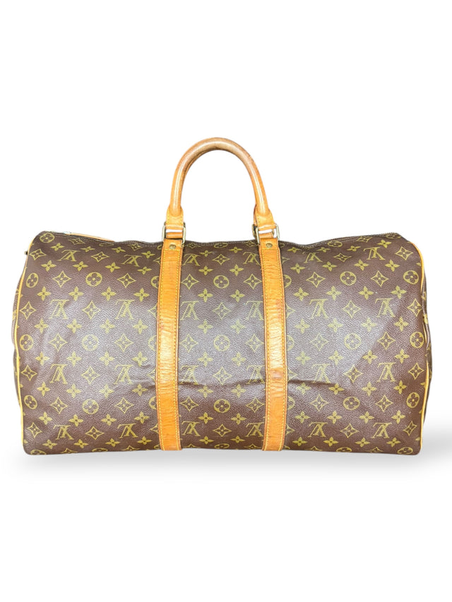 Louis Vuitton Keepall 50 Reisetasche Weekender Tasche Monogram Braun