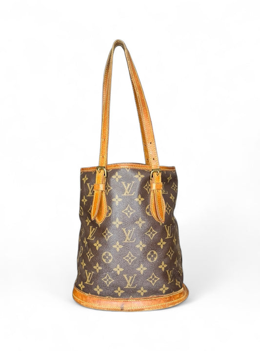 Louis Vuitton Bucket PM Mini Handtasche Monogram Braun