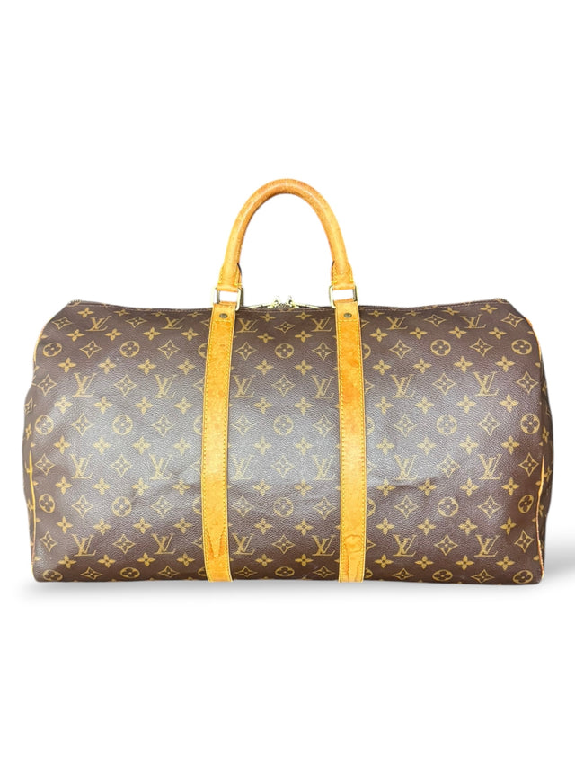Louis Vuitton Keepall 50 Reisetasche Weekender Tasche Monogram Braun