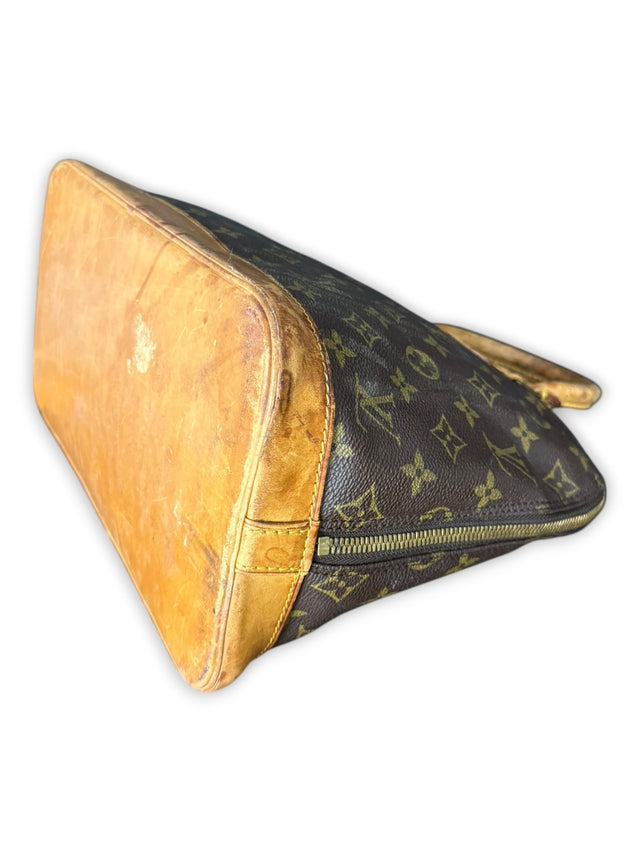 Louis Vuitton Alma Handtasche Tasche Monogram Braun